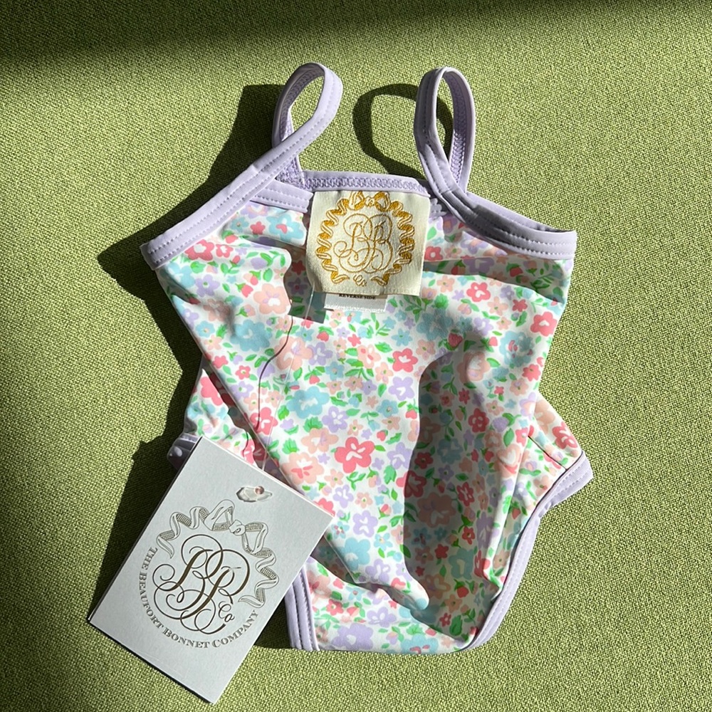 TBBC Dolly Barbados Bathing suit—mountain Brook mini floral/Lauderdale Lavender